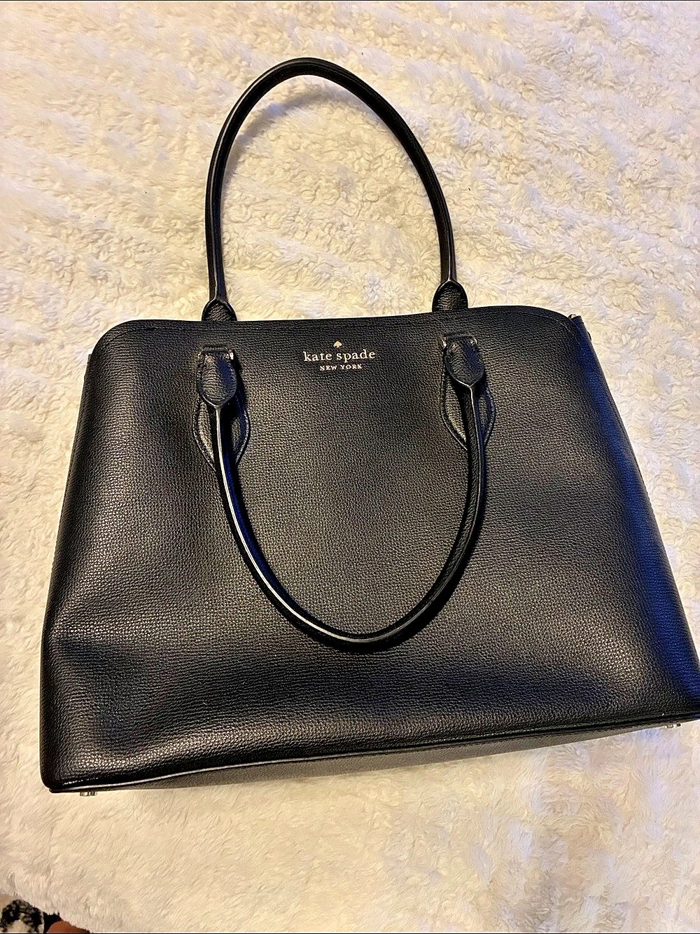 Kate Spade Black Satchel with Shoulder Strap Like New